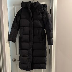 Lululemon Wunder Puff Black Long Jacket